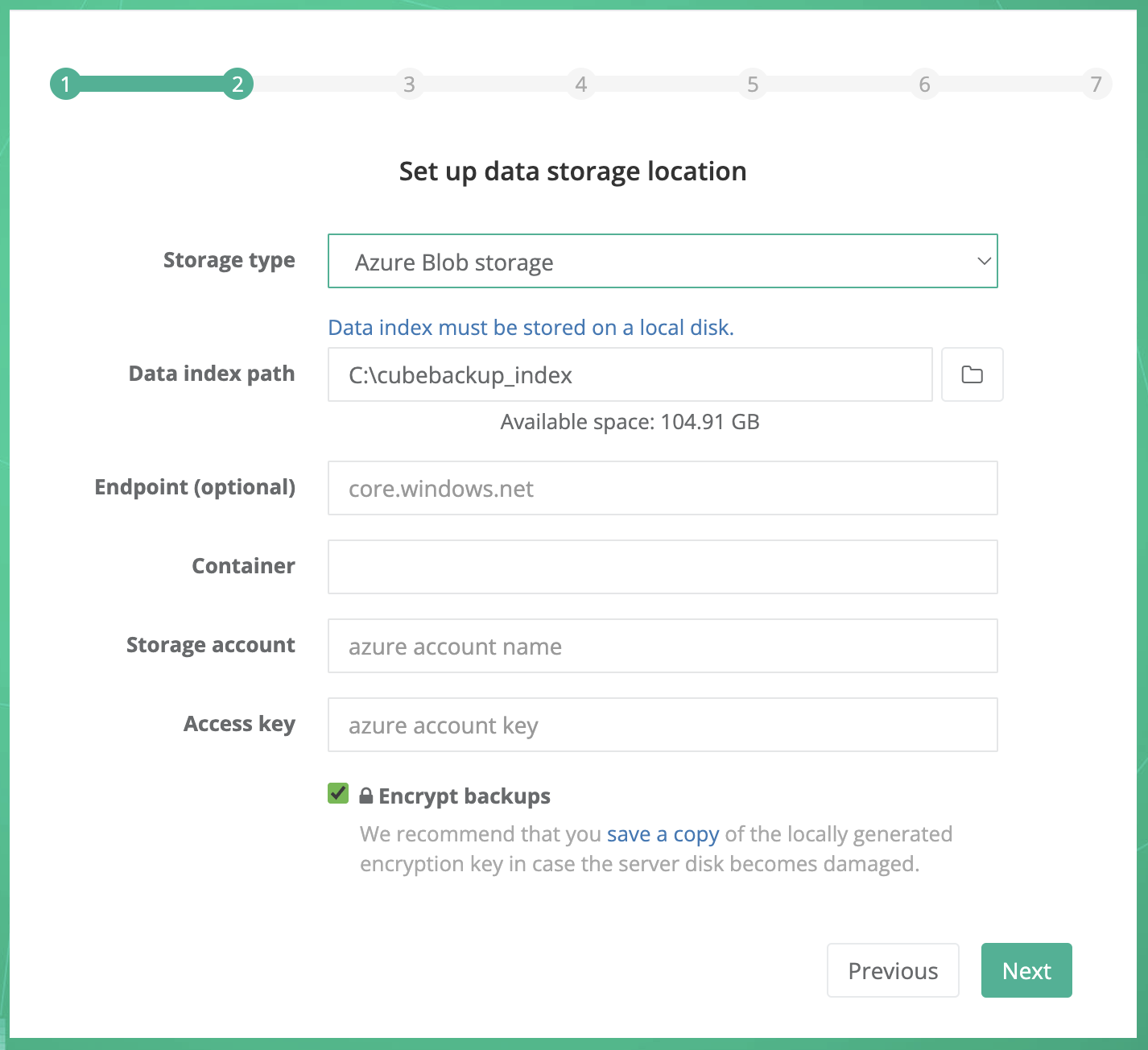 Backup Microsoft 365 to Azure Blob storage