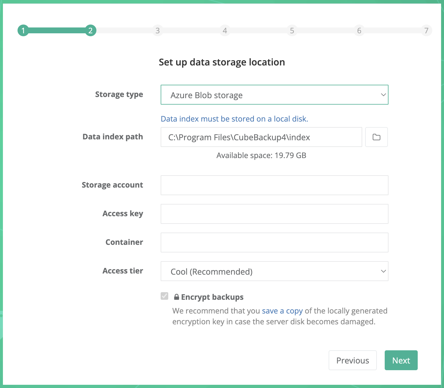 Backup Google Workspace to Azure Blob storage